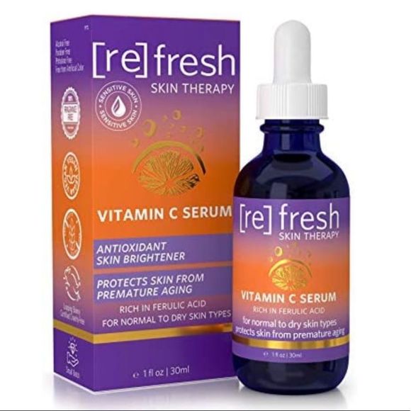 ReFresh Vitamin C Serum, Anti Aging Skin Care, Antioxidant Hyaluronic Acid - Picture 1 of 6
